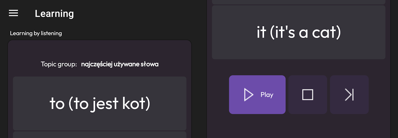 Listen to audio recordings